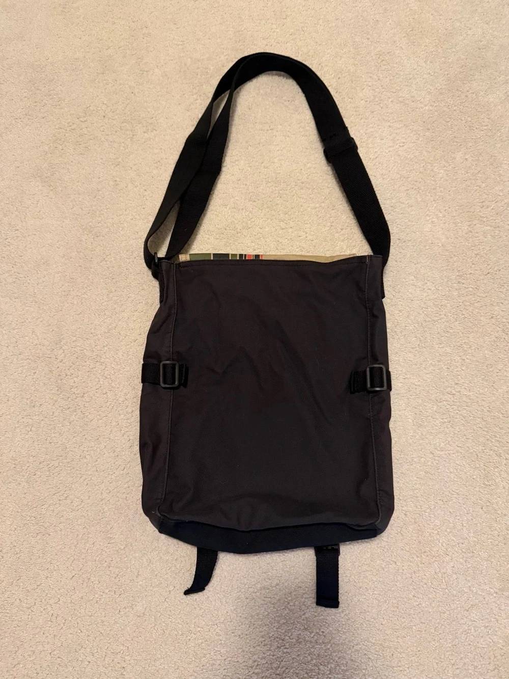 Triple Five Soul Tan, Green & Black Patchwork Messenger Bag